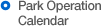 Park Operation Calendar