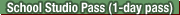 School Studio Pass (1-day pass)