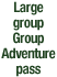 Large group Group Adventure pass