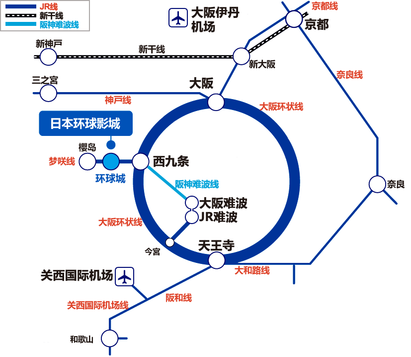 交通指南 日本环球影城 Usj
