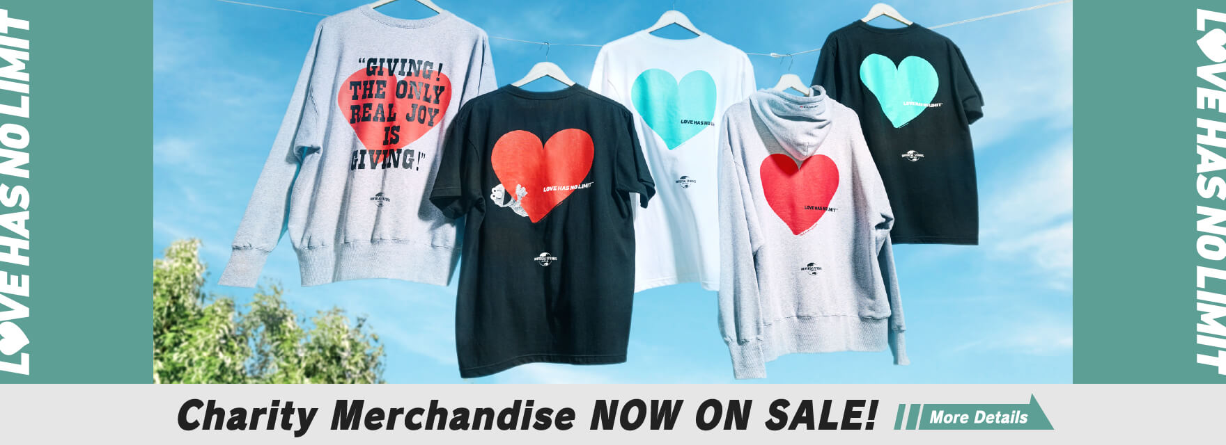'Charity T-shirt' NOW ON SALE!