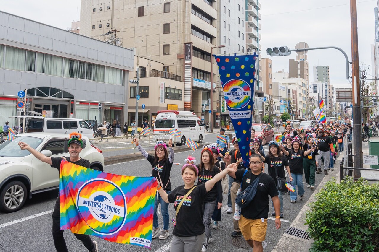 【ユー・エス・ジェイの社員たちが今年もパレードに参加！関西最大級のLGBTQ+イベント「レインボーフェスタ！2024」】のイメージ