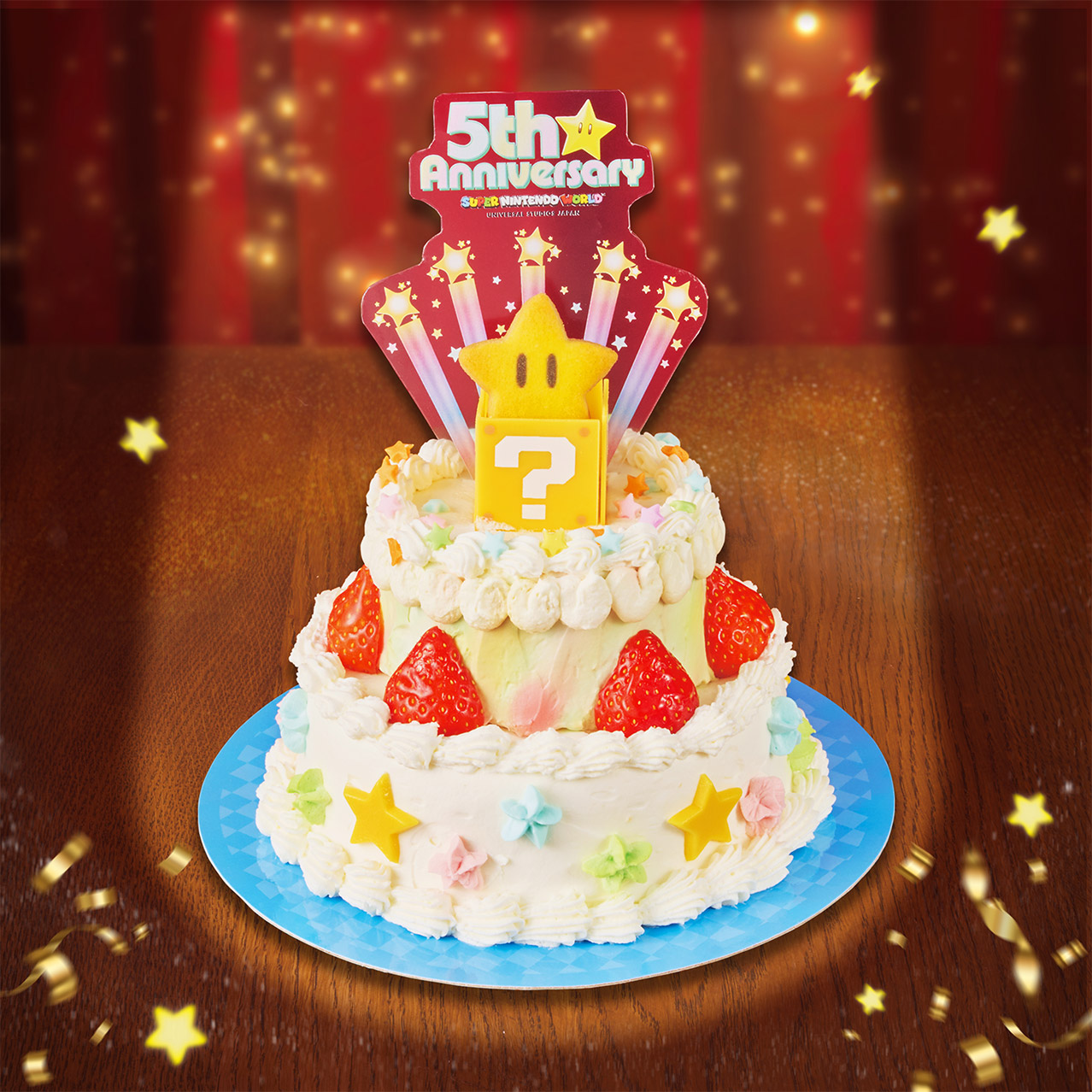 Super Nintendo World Anniversary Cake (For 4)