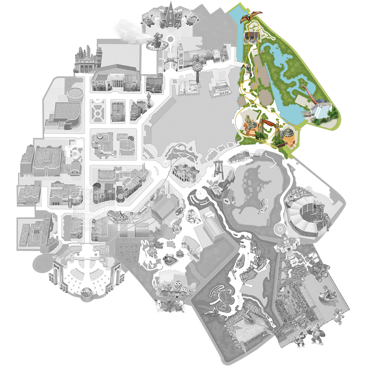 Jurassic Park Map