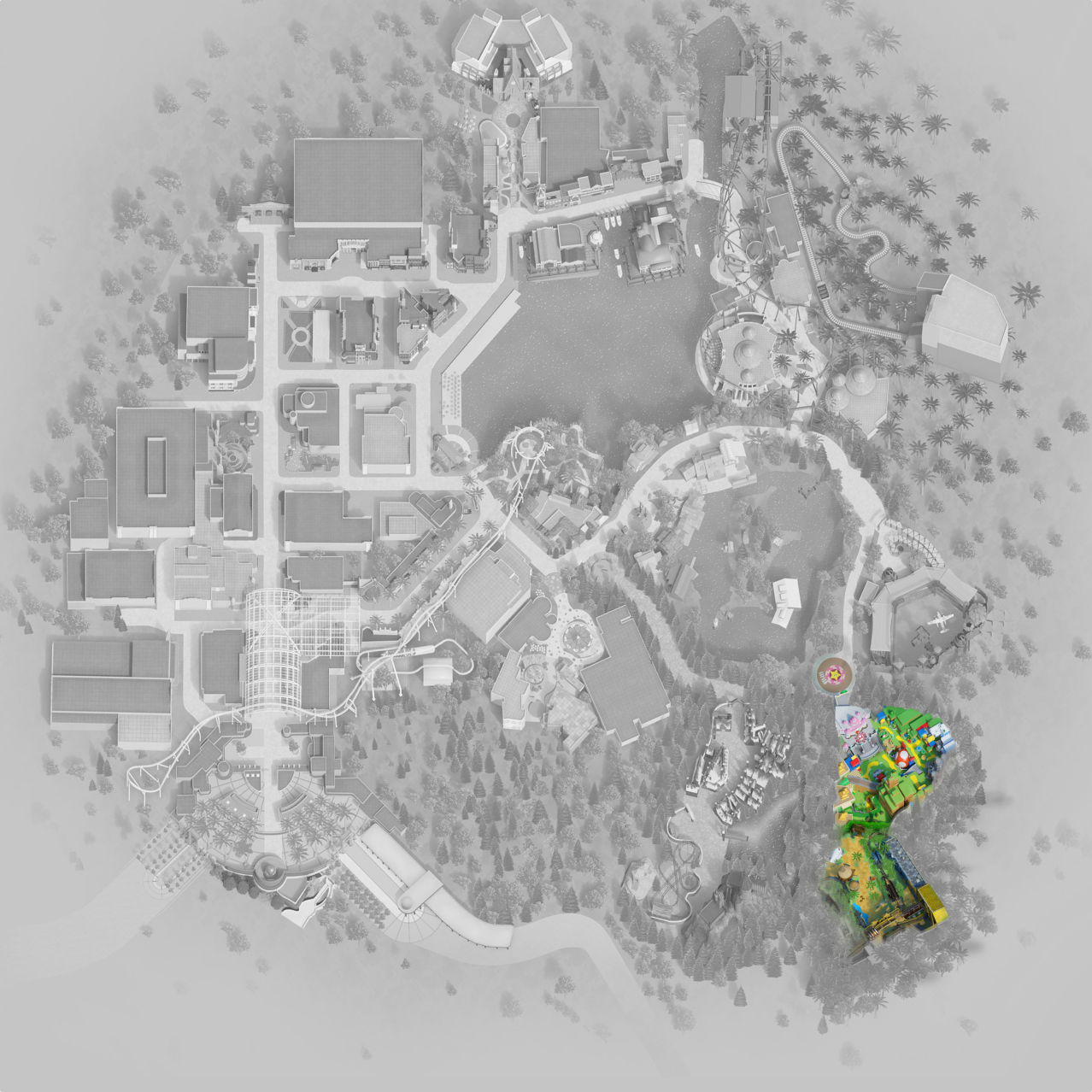 SUPER NINTENDO WORLD™ Map