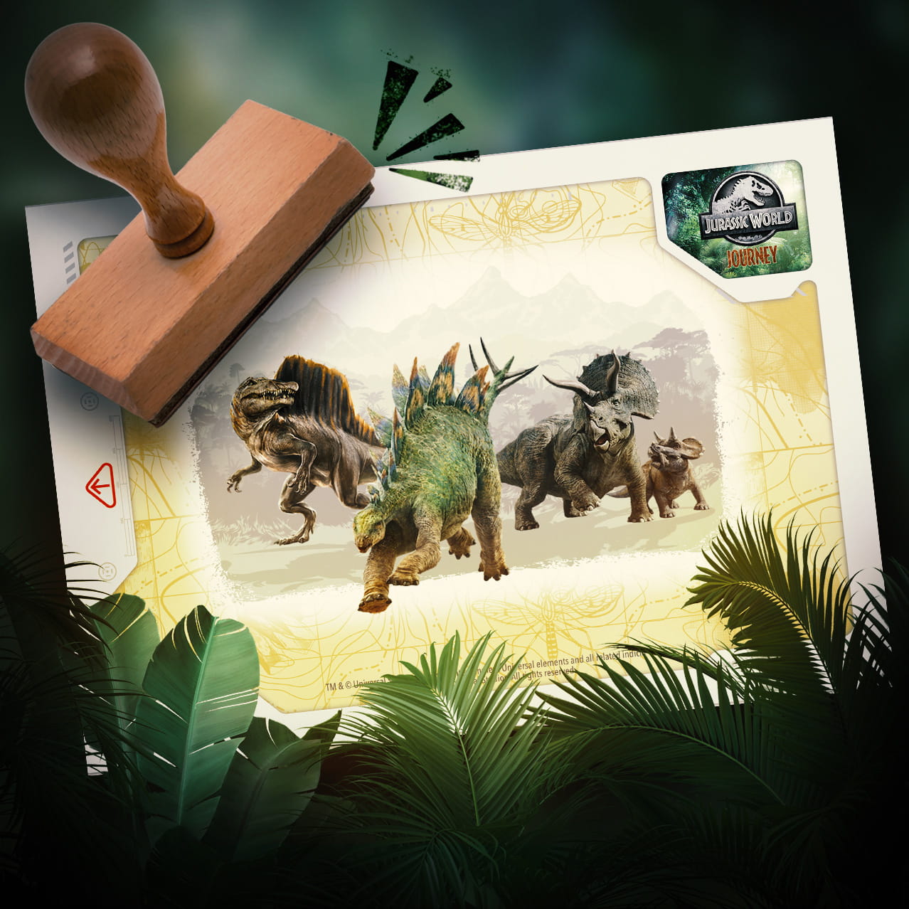 Jurassic World Stamp Collection