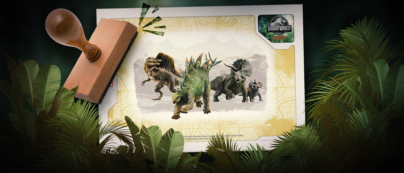 Jurassic World Stamp Collection