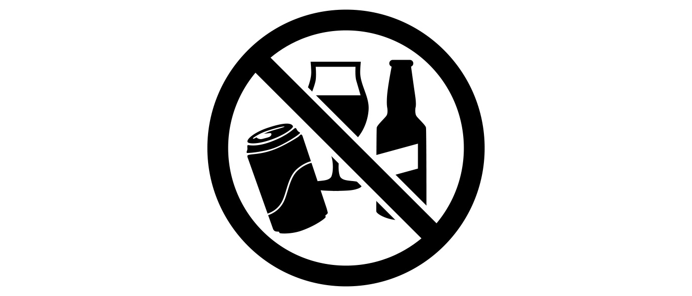 Alcoholic drinks; beverages in containers such as coffee cups with lids, glass bottles, and cans