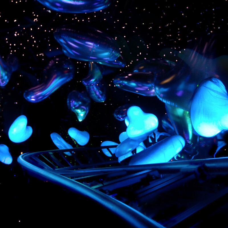 The space-themed course