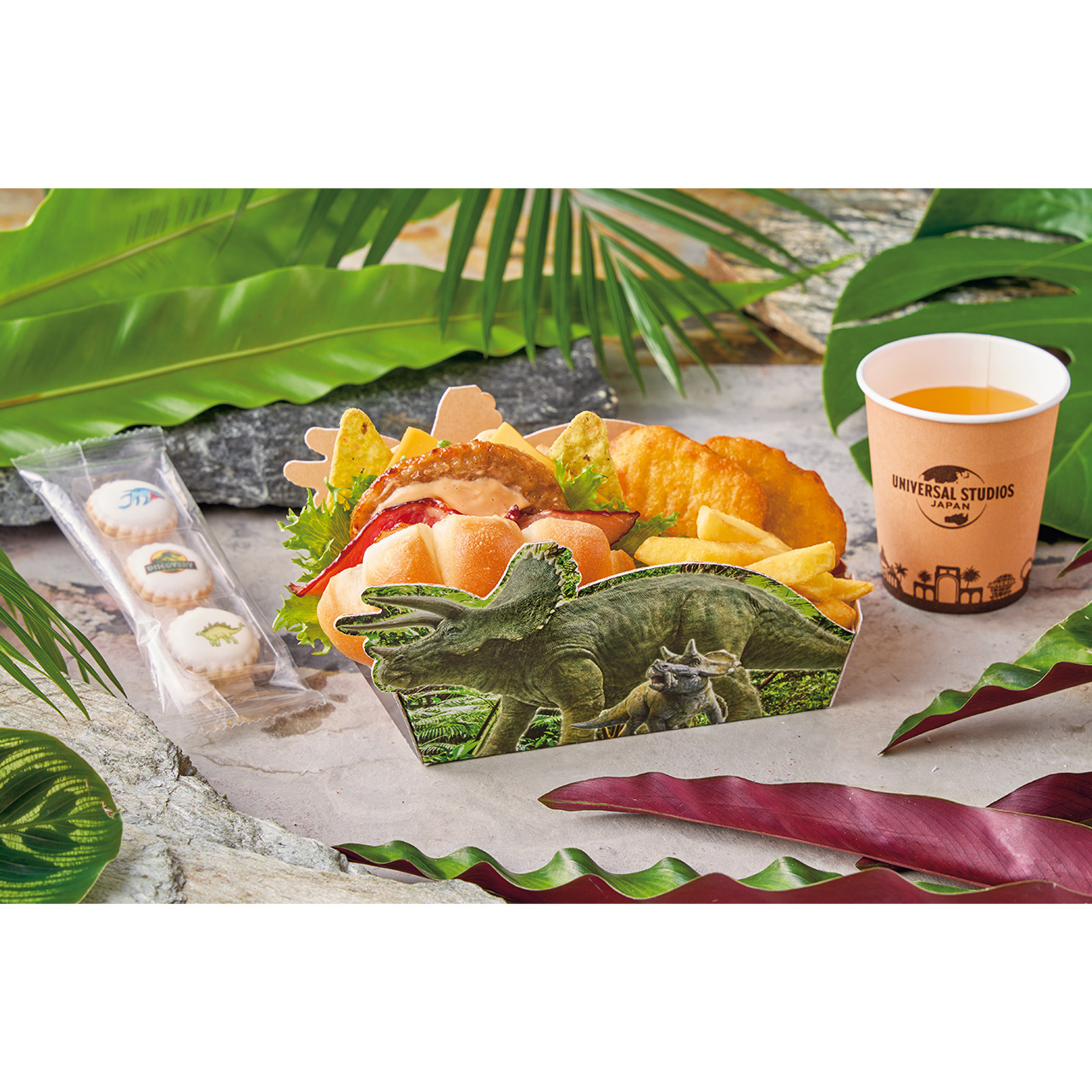 Triceratops Kids Burger Meal