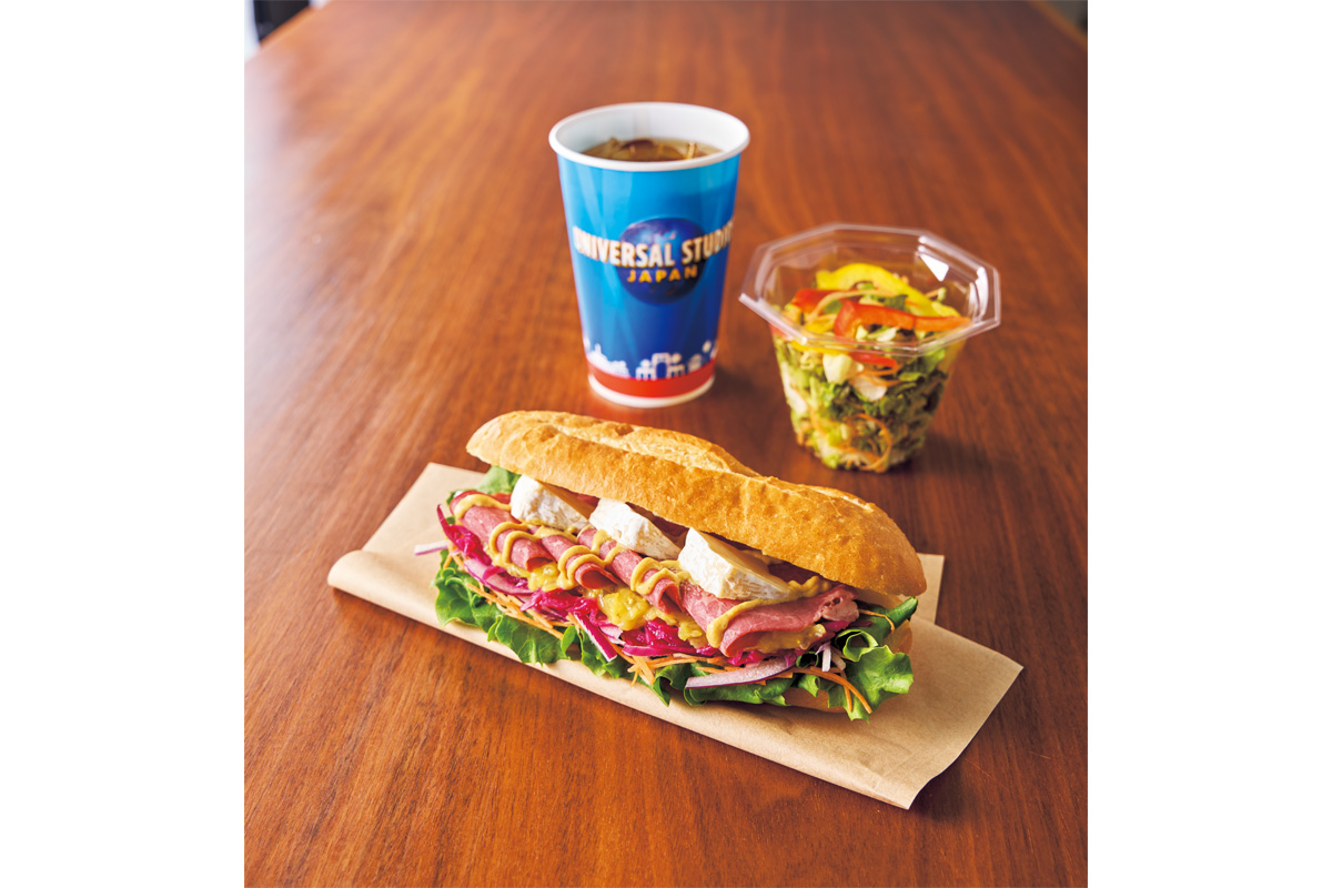 Corned Beef & Camembert Cheese Sandwich Meal