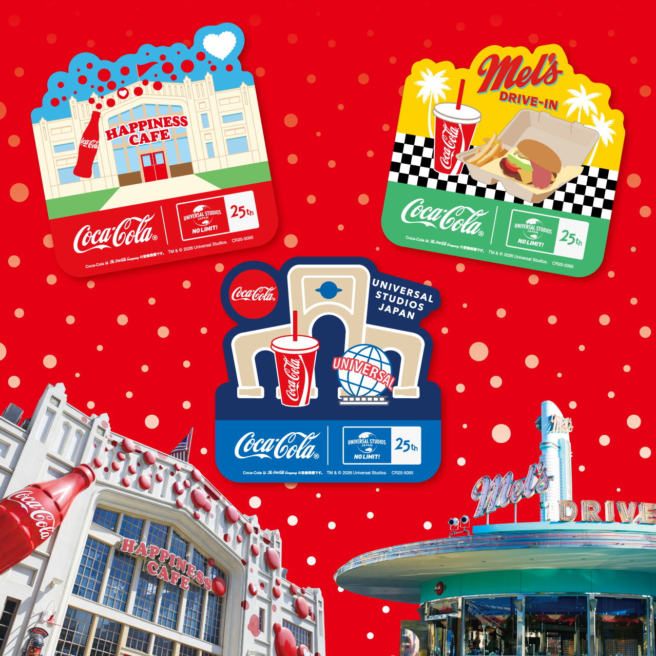 USJ×コカ・コーラ 25周年記念ステッカー