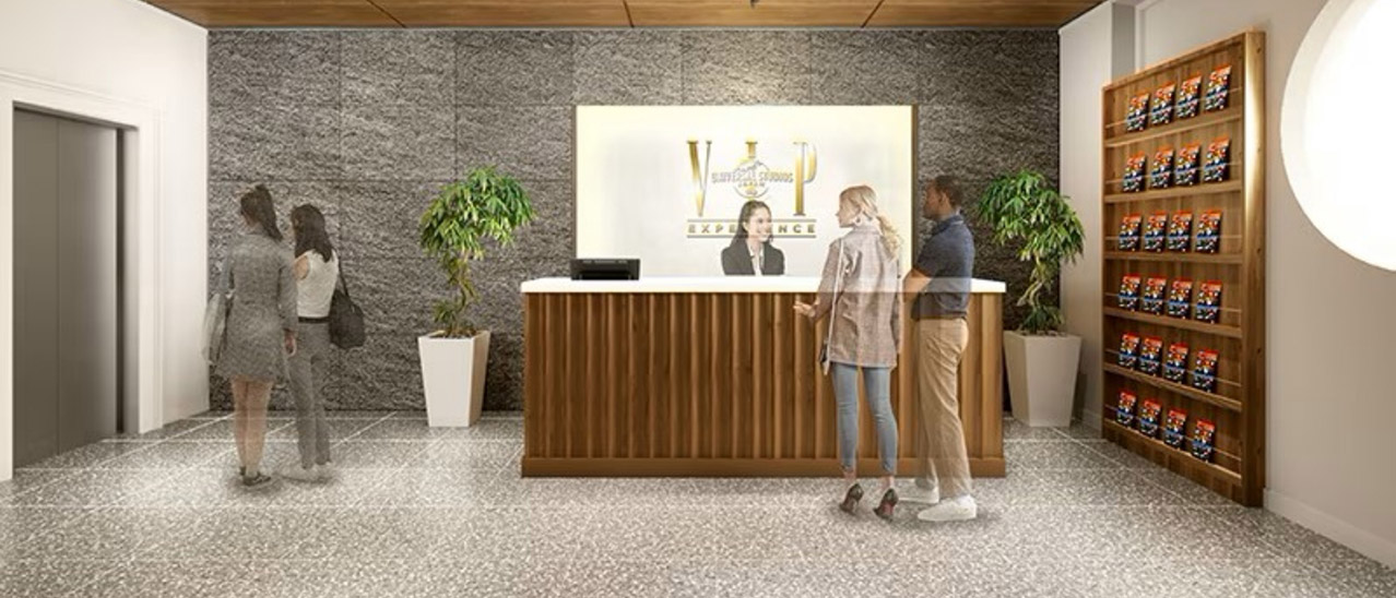 VIPラウンジの受付