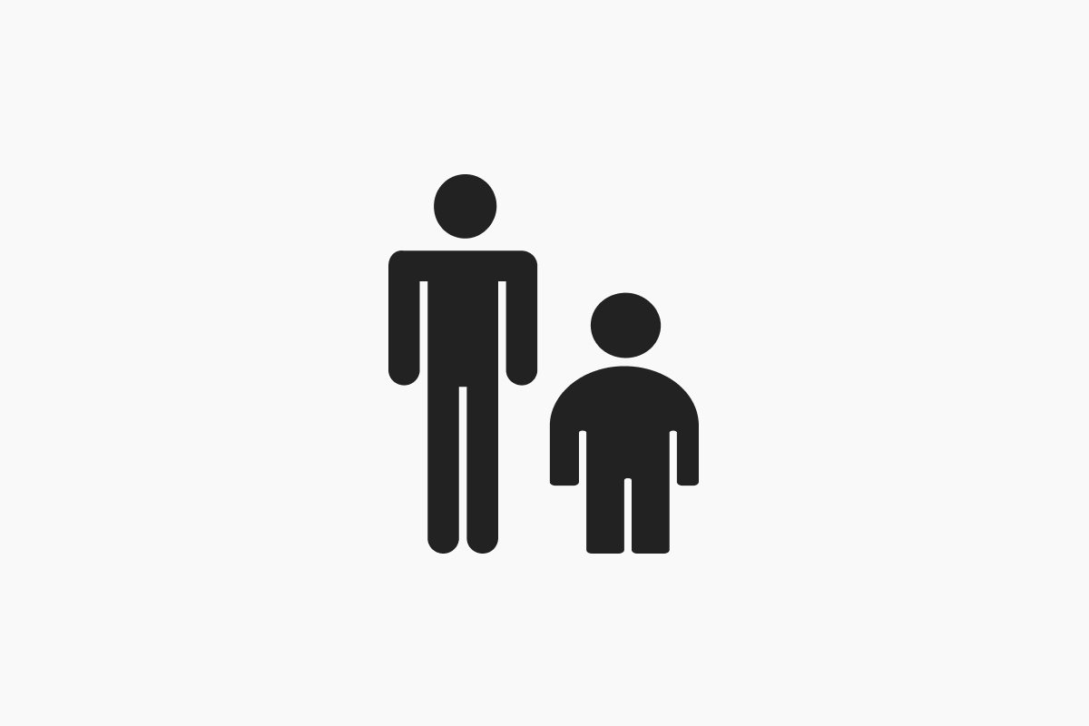 大人1名+子ども1名
