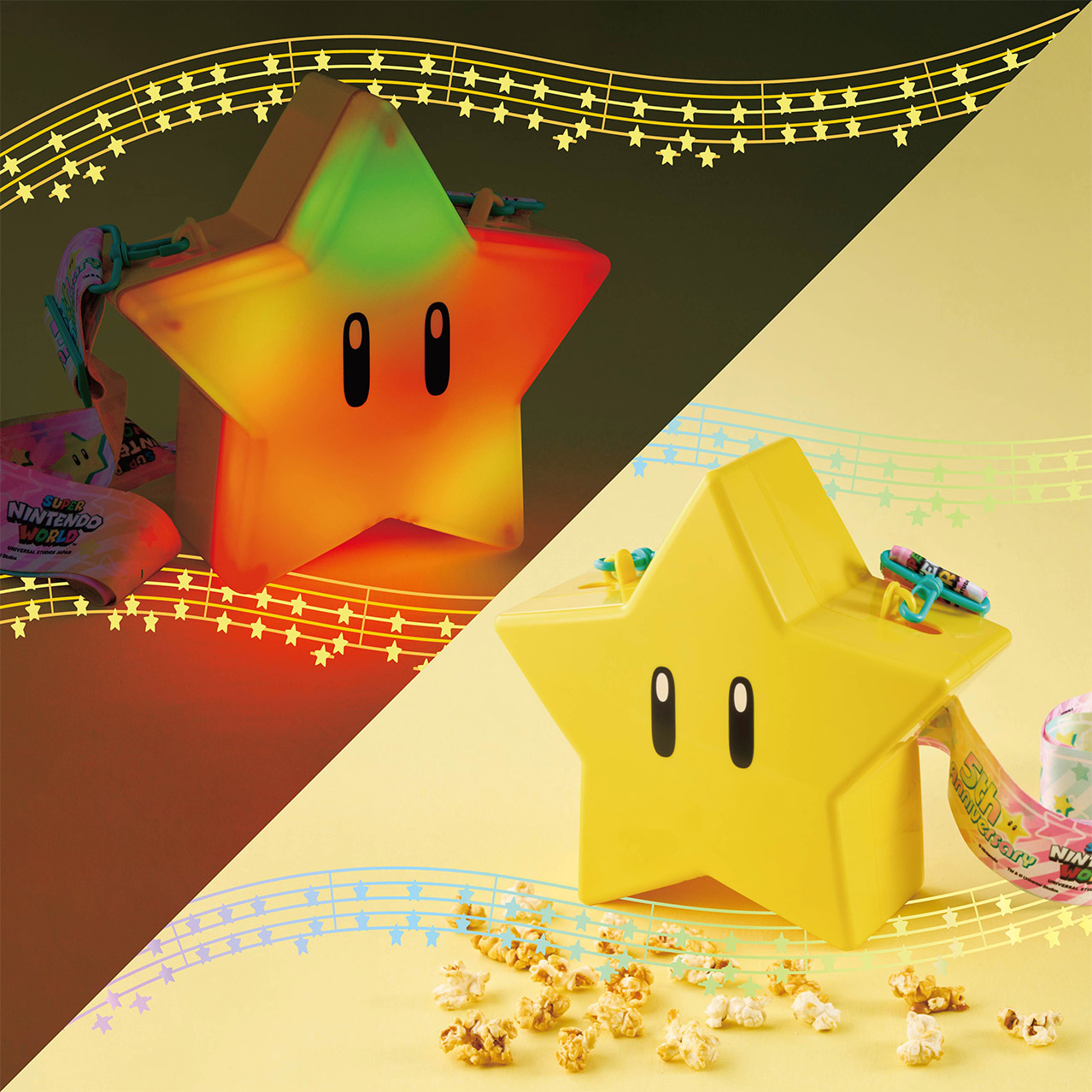 USJ 任天堂ワールド スターポップコーンバケット2個セット USJ、スーパースターの「ポップコーンバケツ」が1年限定で特別仕様に