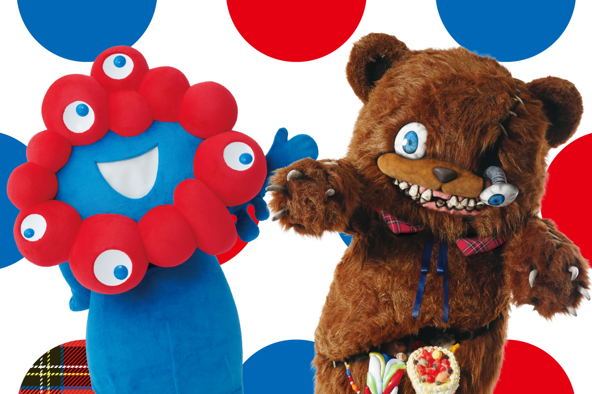 ミャクミャクとハミクマがコラボレーション! オリジナルフード&グッズ情報