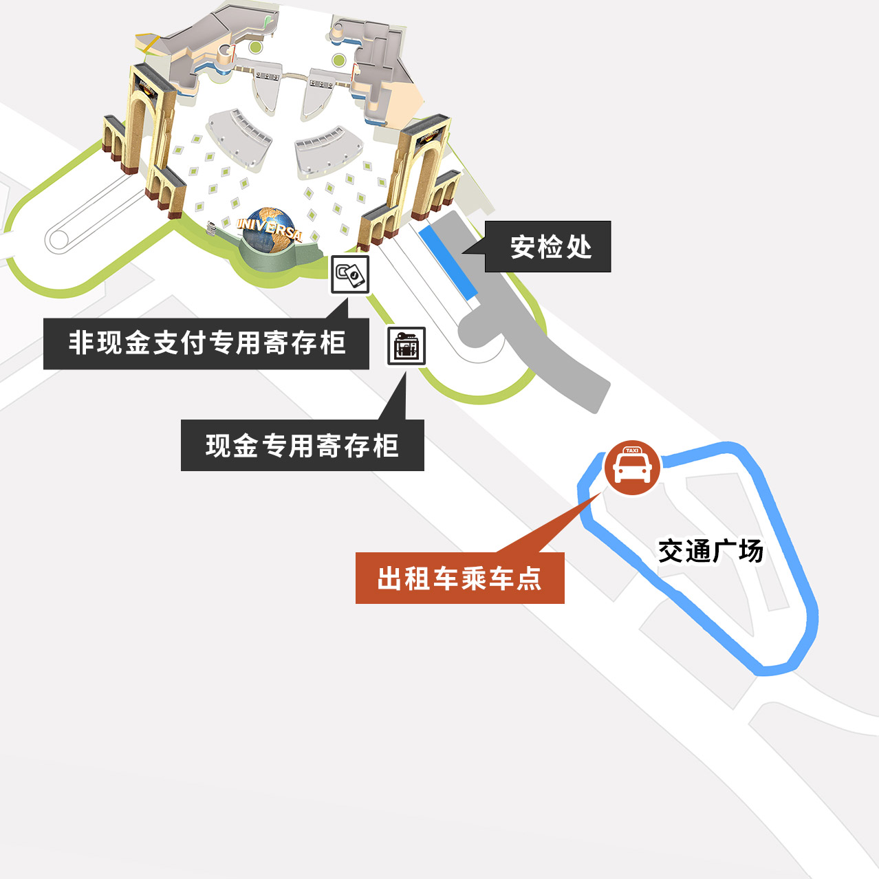 出租车乘车点地图
