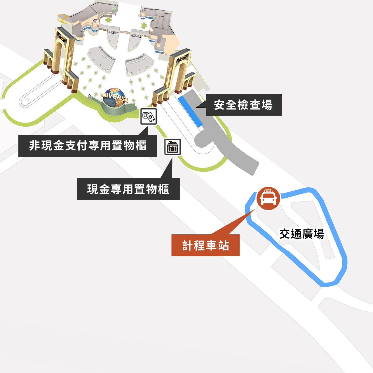 計程車站地圖
