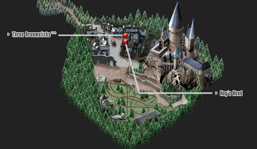 The Wizarding World Of Harry Potter Dining Universal Studios Map The Wizarding World Of Harry Potter