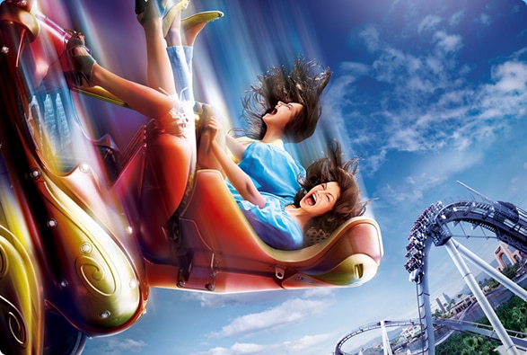 Hollywood Dream The Ride Backdrop Attractions Universal Studios Japan