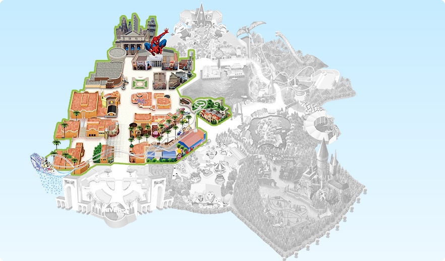 UNIVERSAL SPECTACLE NIGHT PARADE -The Best of Hollywood- MAP