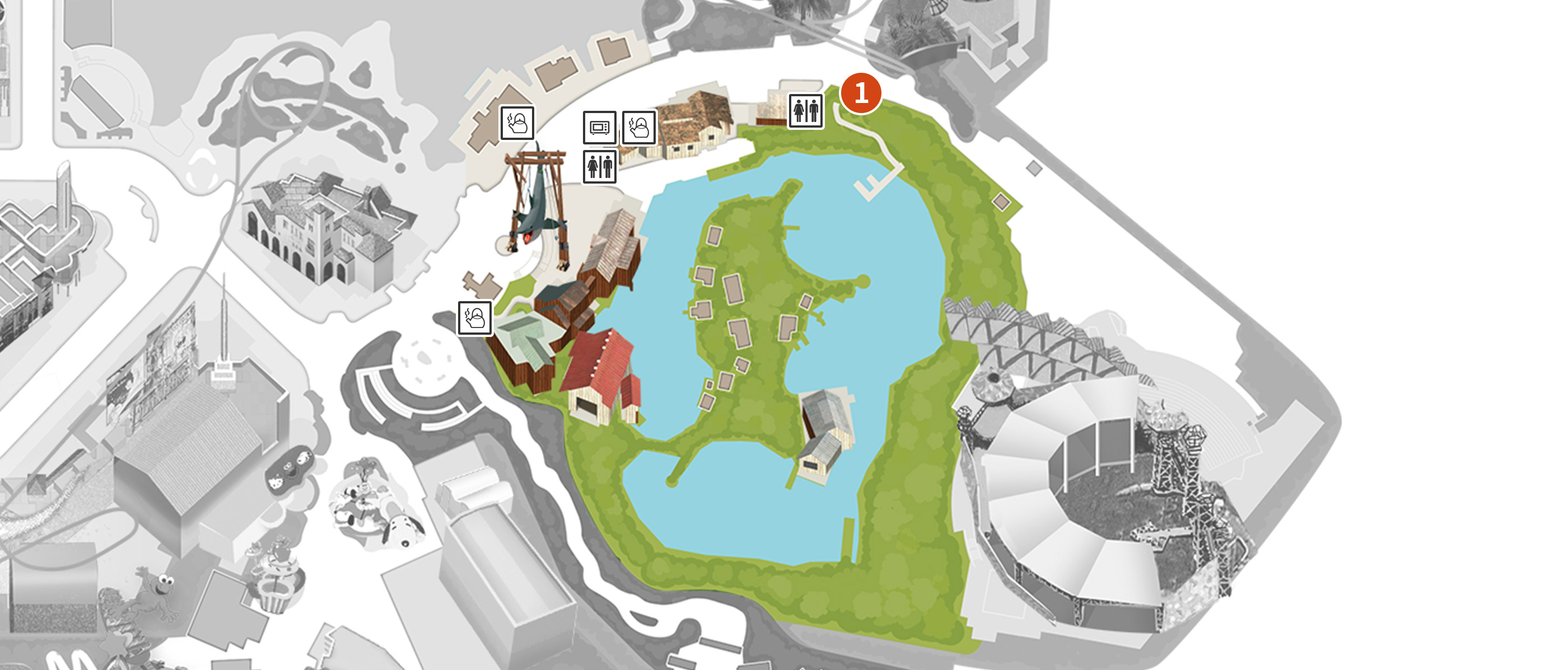 Amity Village Barrier Free Info Universal Studios Japan Usj