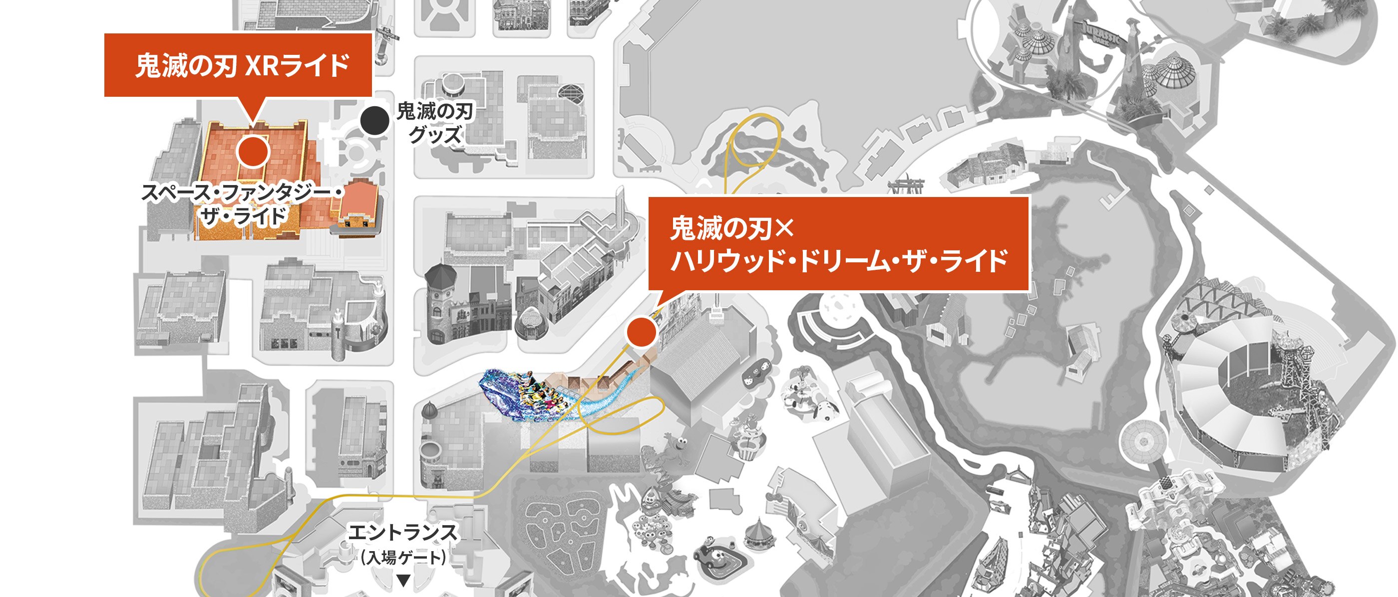 Usj 鬼滅の刃のアトラクションの場所や内容は 開催期間も