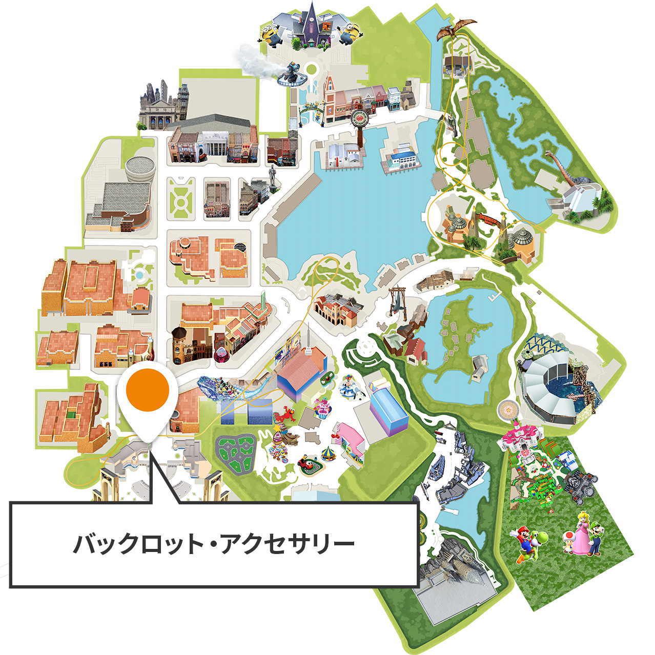 ⭐️レア品⭐️ USJ パークマップ ピンバッジ フレーム 2023年