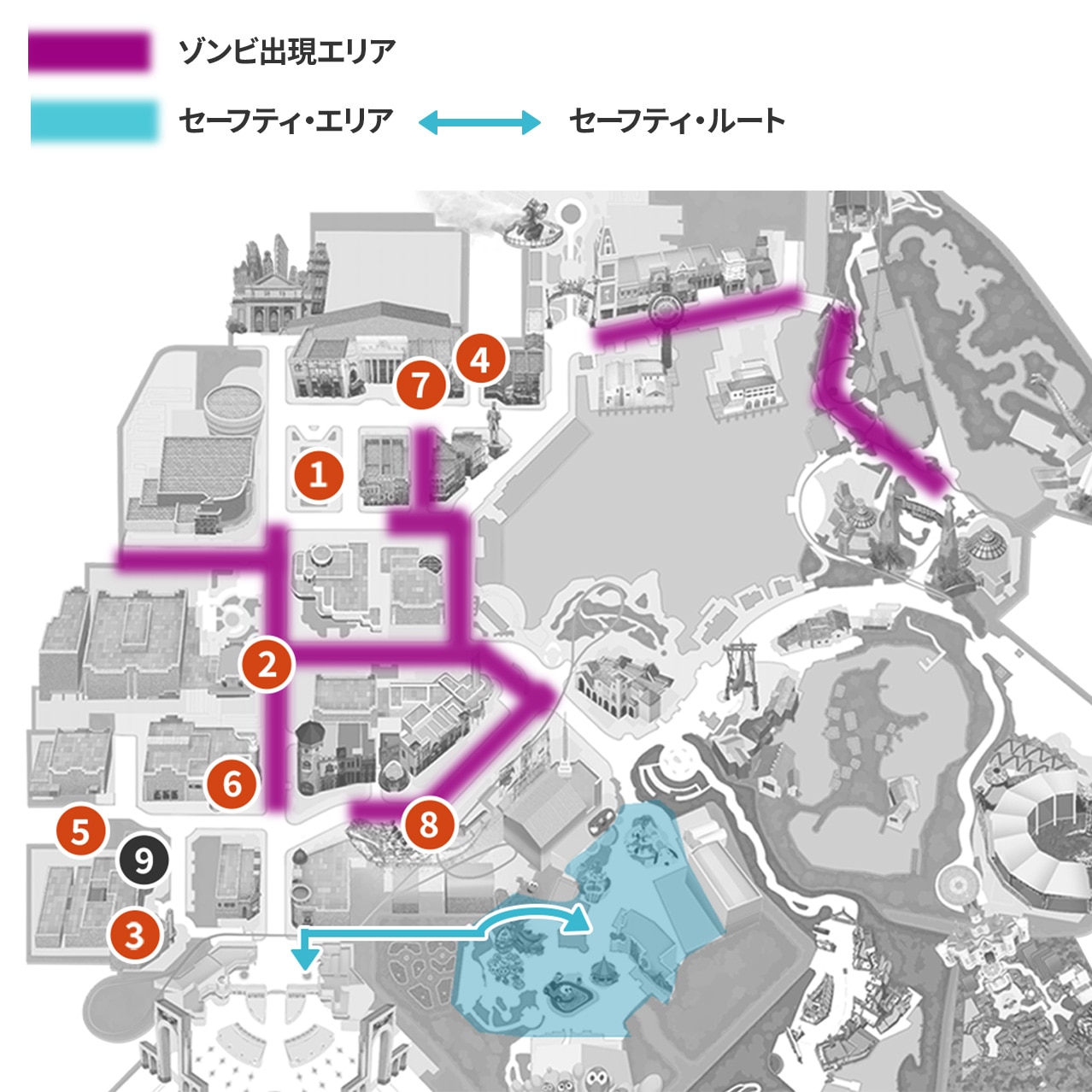 ハロウィーン・マップ｜ユニバーサル・スタジオ・ジャパン｜USJ
