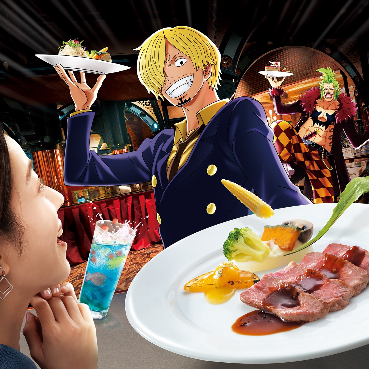 ONE PIECE - サンジの海賊レストラン サンレス 特典 アクリル